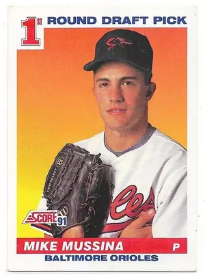1991 Score #383 Mike Mussina RC