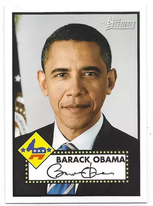 2009 Topps Heritage American Heroes #20 Barack Obama