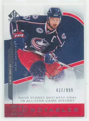 2008-09 SP AUTHENTIC - RICK NASH #142 SP NOTABLES 437/999