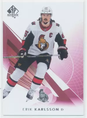 2017-18 SP AUTHENTIC - ERIK KARLSSON #56 LIMITED RED