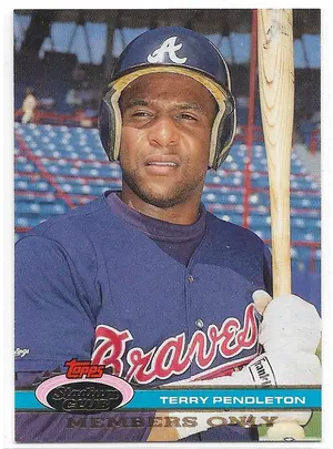1991 Stadium Club Members Only #24 Terry Pendleton