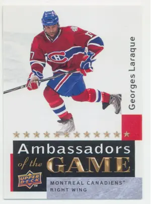 2009-10 UPPER DECK - GEORGES LARAQUE #AG41 AMBASSADORS OF THE GAME