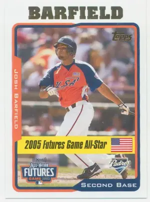 2005 Topps Updates & Highlights - Josh Barfield #UH218 Futures Game