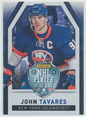 2014 PANINI PLAYER OF THE DAY - JOHN TAVARES #1