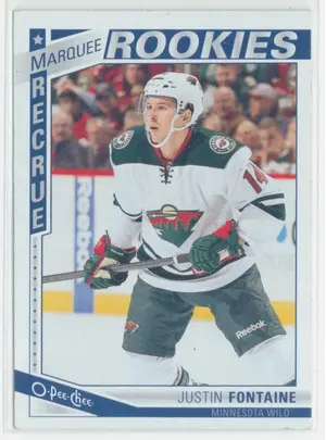 2013-14 O-PEE-CHEE - JUSTIN FONTAINE #640 MARQUEE ROOKIES