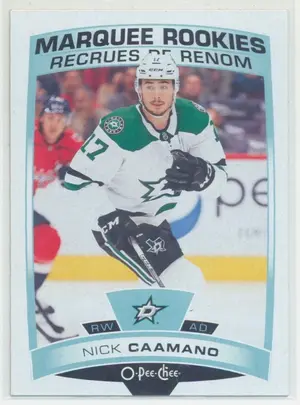 2019-20 O-PEE-CHEE - NICK CAAMANO #639 MARQUEE ROOKIES