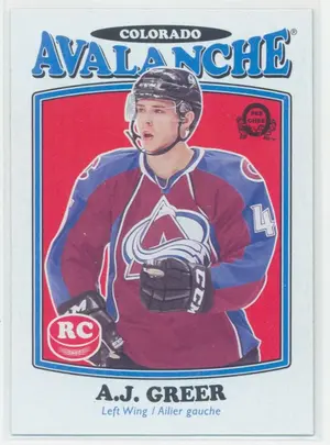 2016-17 O-PEE-CHEE - A.J. GREER #674 MARQUEE ROOKIES RETRO