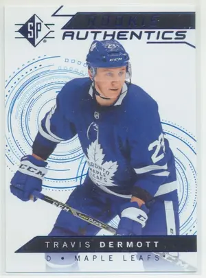 2018-19 SP - TRAVIS DERMOTT #132 ROOKIE AUTHENTICS BLUE