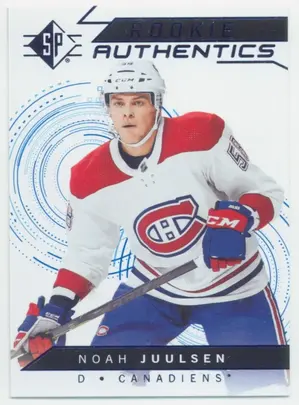 2018-19 SP - NOAH JUULSEN #136 ROOKIE AUTHENTICS BLUE