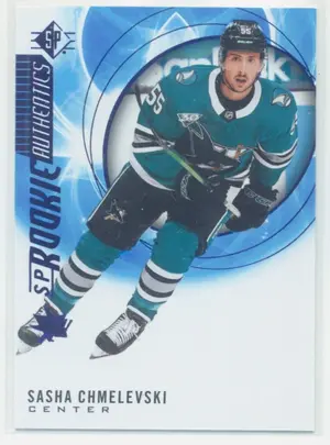 2020-21 SP - SASHA CHMELEVSKI #113 SP ROOKIE AUTHENTICS BLUE