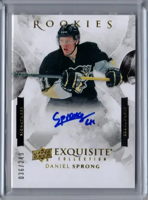 2015-16 UD Exquisite Rookies Auto Daniel Sprong 036/249