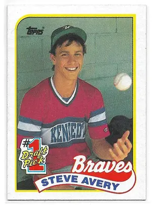 1989 Topps #784 Steve Avery RC (#1 Draft Pick)