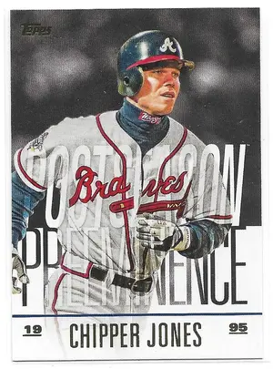2018 Topps Update Postseason Preeminence #PO-9 Chipper Jones