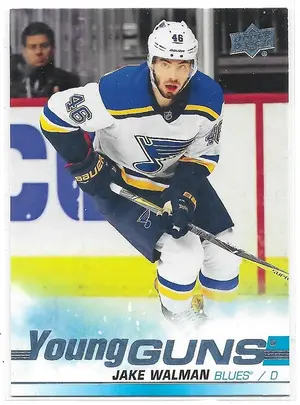 2019-20 Upper Deck #527 Jake Walman RC (Young Guns)