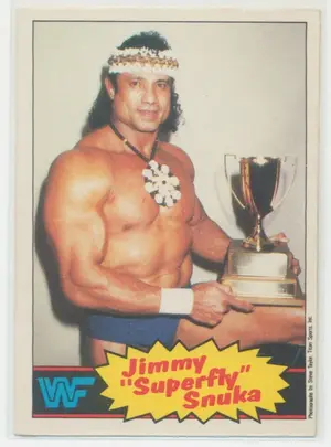 1985 O-Pee-Chee WWF - Jimmy "Superfly" Snuka #6 RC
