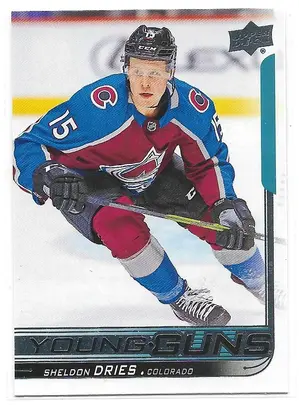 2018-19 Upper Deck #240 Sheldon Dries RC (Young Guns)