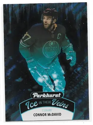 2021-22 Parkhurst Ice In Their Veins #IV-1 Connor McDavid