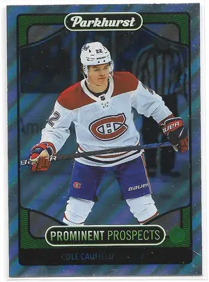 2021-22 Parkhurst Prominent Prospects #PP1 Cole Caufield