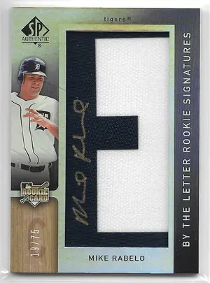 2007 SP Authentic #146 Mike Rabelo RC 'E' (By The Letter Rookie Signatures) (19/75) *