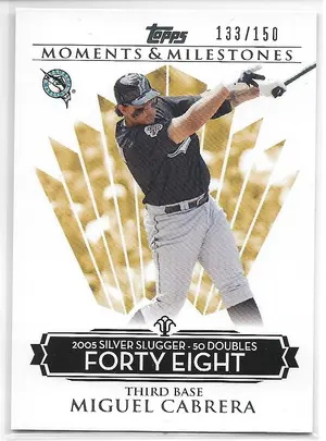 2008 Topps Moments & Milestones #140 Miguel Cabrera (133/150)
