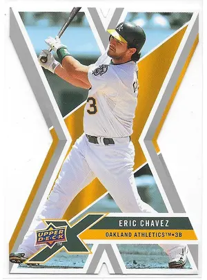 2008 UD X Die-Cut #72 Eric Chavez