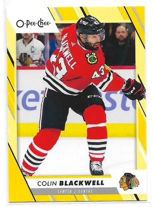 2023-24 O-Pee-Chee Yellow #394 Colin Blackwell