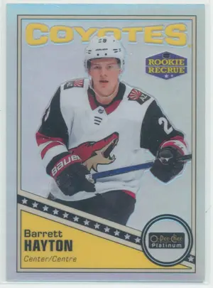 2019-20 O-PEE-CHEE PLATINUM - BARRETT HAYTON #R-65 ROOKIE RETRO RAINBOW