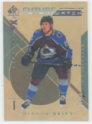 2018-19 SP AUTHENTIC - SHELDON DRIES #S-51 FUTURE WATCH SPECTRUM FX BOUNTY GOLD 26/50