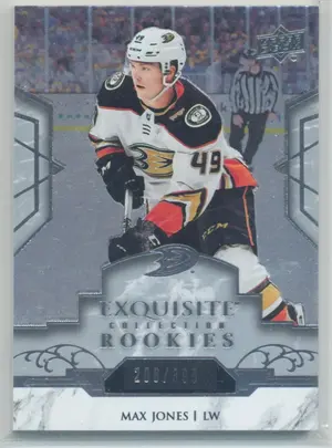2019-20 UPPER DECK ICE - MAX JONES #R5 EXQUISITE ROOKIES 208/399