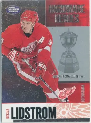 2002-03 CALDER - NICKLAS LIDSTROM #5 HARDWARE HEROES