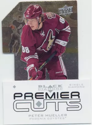 2008-09 BLACK DIAMOND - PETER MUELLER #PDC14 PREMIER CUTS SINGLE DIAMOND