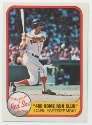 1981 Fleer - Carl Yastrzemski Home Run Club #638