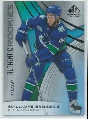 2019-20 SP GAME USED - GUILLAUME BRISEBOIS #102 RAINBOW 110/297
