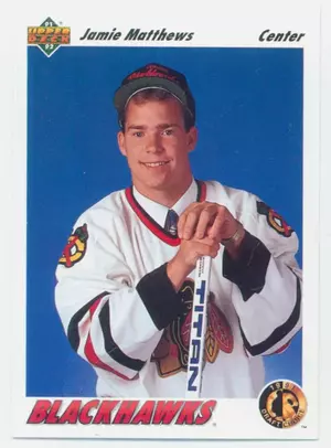 1991-92 UPPER DECK - JAMIE MATTHEWS #76 RC