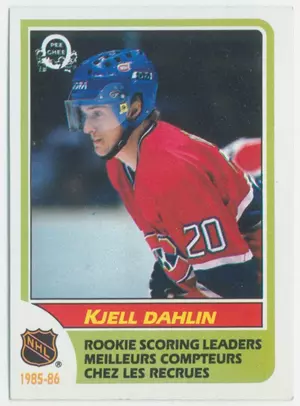 1986-87 O-PEE-CHEE - KJELL DAHLIN #262 ROOKIE SCORING LEADERS