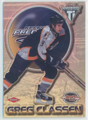 2000-01 TITANIUM DRAFT DAY EDITION - GREG CLASSEN #164 RC 12/1000