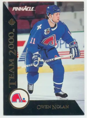 1992-93 PINNACLE (CDN) - OWEN NOLAN #10 TEAM 2000