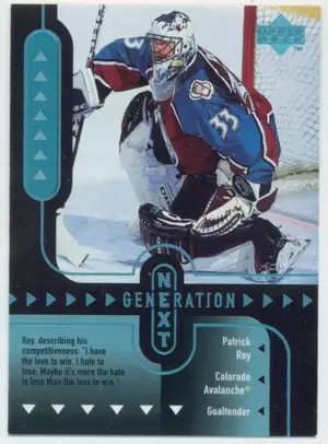 1998-99 UPPER DECK - PATRICK ROY/MARC DENIS #GN9 GENERATION NEXT