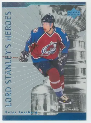 1998-99 UPPER DECK - PETER FORSBERG #LS12 LORD STANLEY'S HEROES