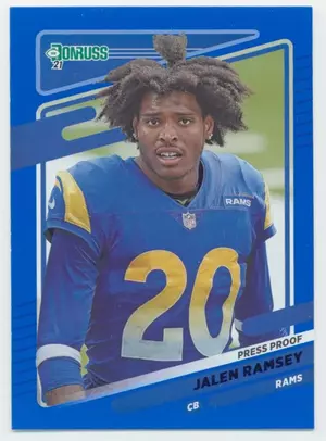 2021 Donruss - Jalen Ramsey #141 Press Proof Blue Parallel