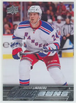 2015-16 UPPER DECK - OSCAR LINDBERG #234 YOUNG GUNS
