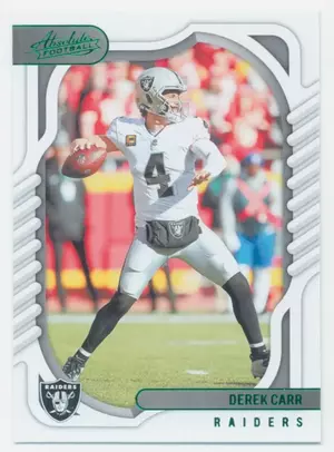 2022 Absolute - Derek Carr #63 Green Parallel
