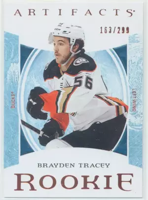 2022-23 ARTIFACTS - BRAYDEN TRACEY #182 ROOKIE COPPER 163/299