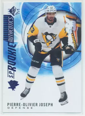 2020-21 SP - PIERRE-OLIVIER JOSEPH #107 ROOKIE AUTHENTICS BLUE PARALLEL