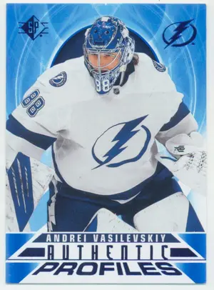 2020-21 SP - ANDREI VASILEVSKIY #AP-4 AUTHENTIC PROFILES BLUE PARALLEL