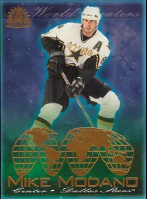 2001-02 ADRENALINE - MIKE MODANO #4 WORLD BEATERS