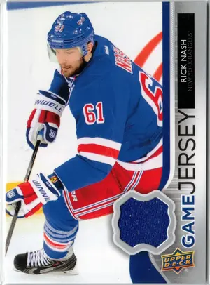 2014-15 UD Rick Nash GU Jersey  New York Rangers