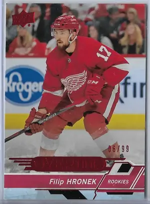 2018-19 Overtime Red #172 Filip Hronek (06/99)