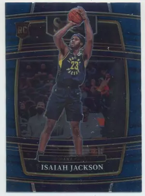 2021-22 Panini Select - Isaiah Jackson #55 Concourse Blue Parallel