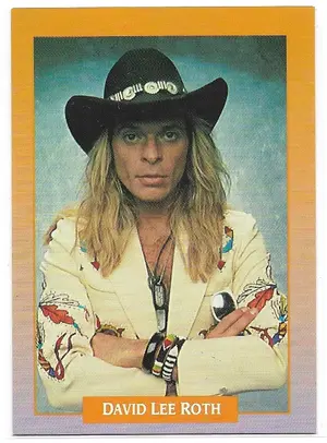 1991 Brockum Rock Cards #220 David Lee Roth (Van Halen)